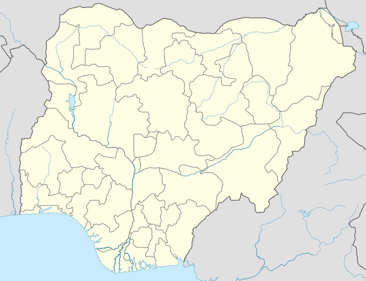 Bản đồ của sa mạc ở nigeria