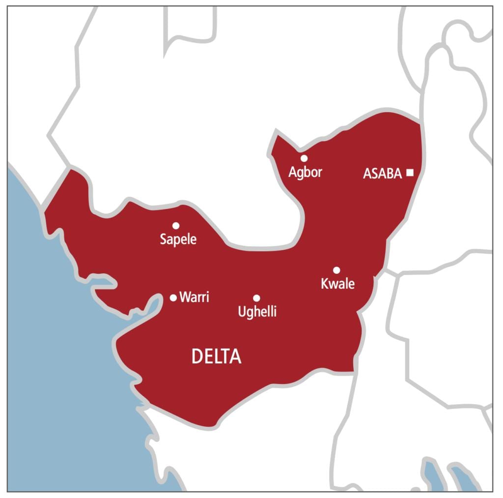 delta nigeria bản đồ
