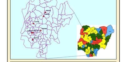 Bản đồ của đông nigeria