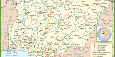 Hoàn thành bản đồ của nigeria
