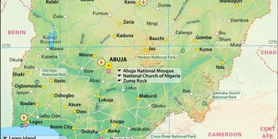 Hình ảnh của nigeria bản đồ