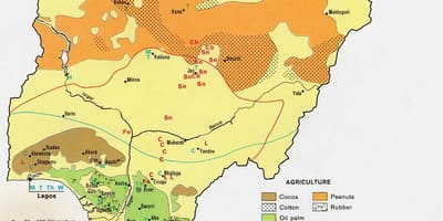 Bản đồ của nông nigeria