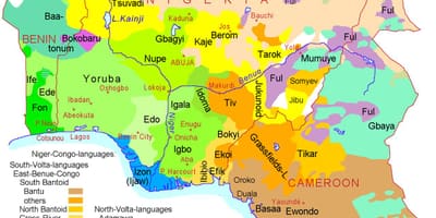 Nigeria ngôn ngữ bản đồ