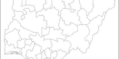 Bản đồ trắng của nigeria