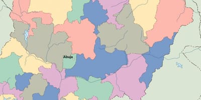 Bản đồ của nigeria véc tơ