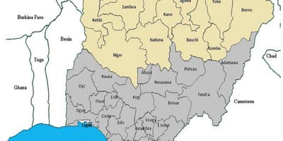 Bản đồ của bắc nigeria kỳ