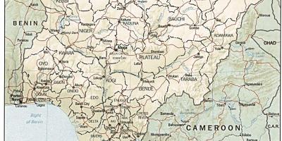 Bản đồ của nigeria sơ đồ