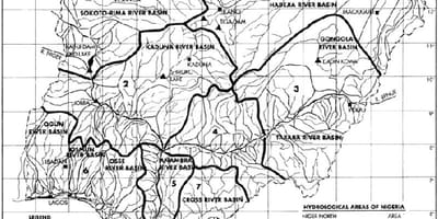 Bản đồ của thuỷ nigeria